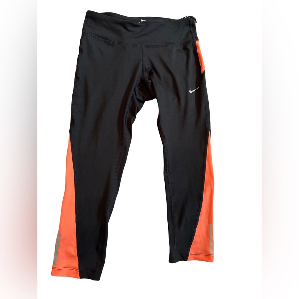 NWT Nike Dri-Fit leggings | Small | black & bright coral